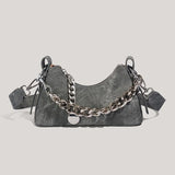 Céleste Denim Chain Bag