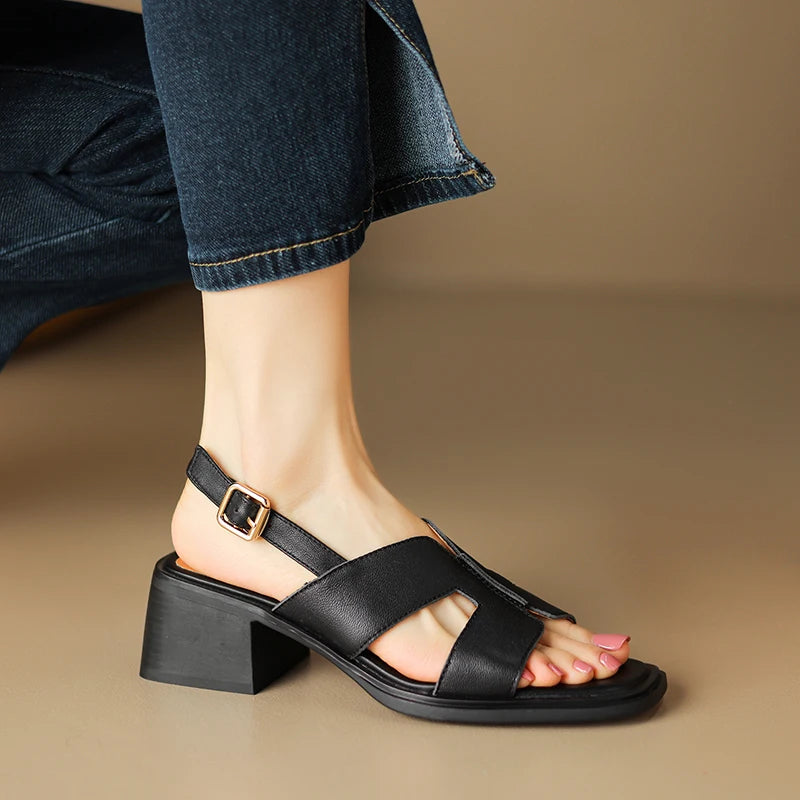 Sassari Leather Heeled Sandals