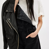 Calvia Wide-Leg Denim Overalls