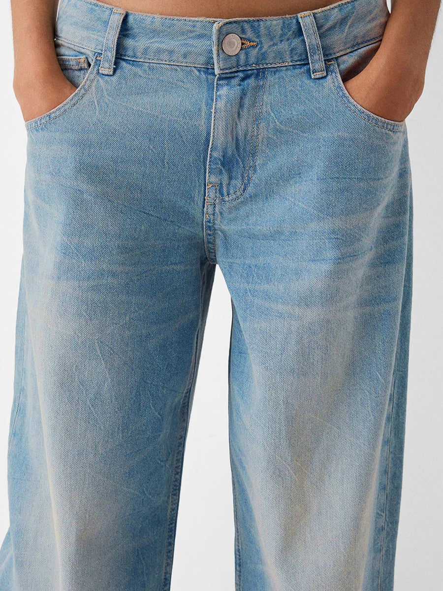 Lena Seawater Brushed Jeans