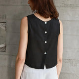The Reversible Linen Crop Top