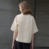 The Easy Linen Polo Top
