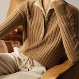 Scholar Ribbed Wool Polo