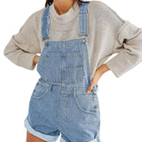 Harlow Vintage Denim Short Overalls