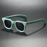 Havana Rivet Square Sunglasses in Camel — Sunglasses