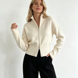 Valérie Minimalist Knit Zip Up