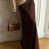 Seraphine Satin Fishtail Maxi Skirt