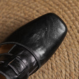 Fjord Italian Leather Square-Toe Mule