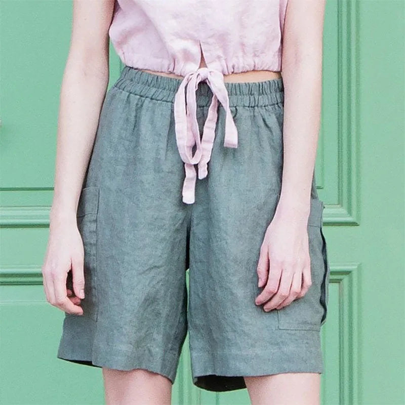 The Linen Cargo Short