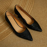 The Cognac Leather Kitten Heel Pump