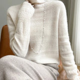 Élodie Stacked-Collar Sweater