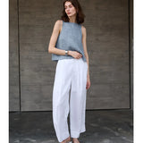 The Chambray Linen Reversible Vest