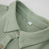 Florentine Gauze Button-Up Blouse