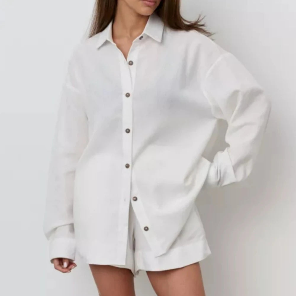 Women's Shirt and Shorts Two Piece Set Summer
