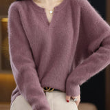 Brushed Mink Wool Pullover