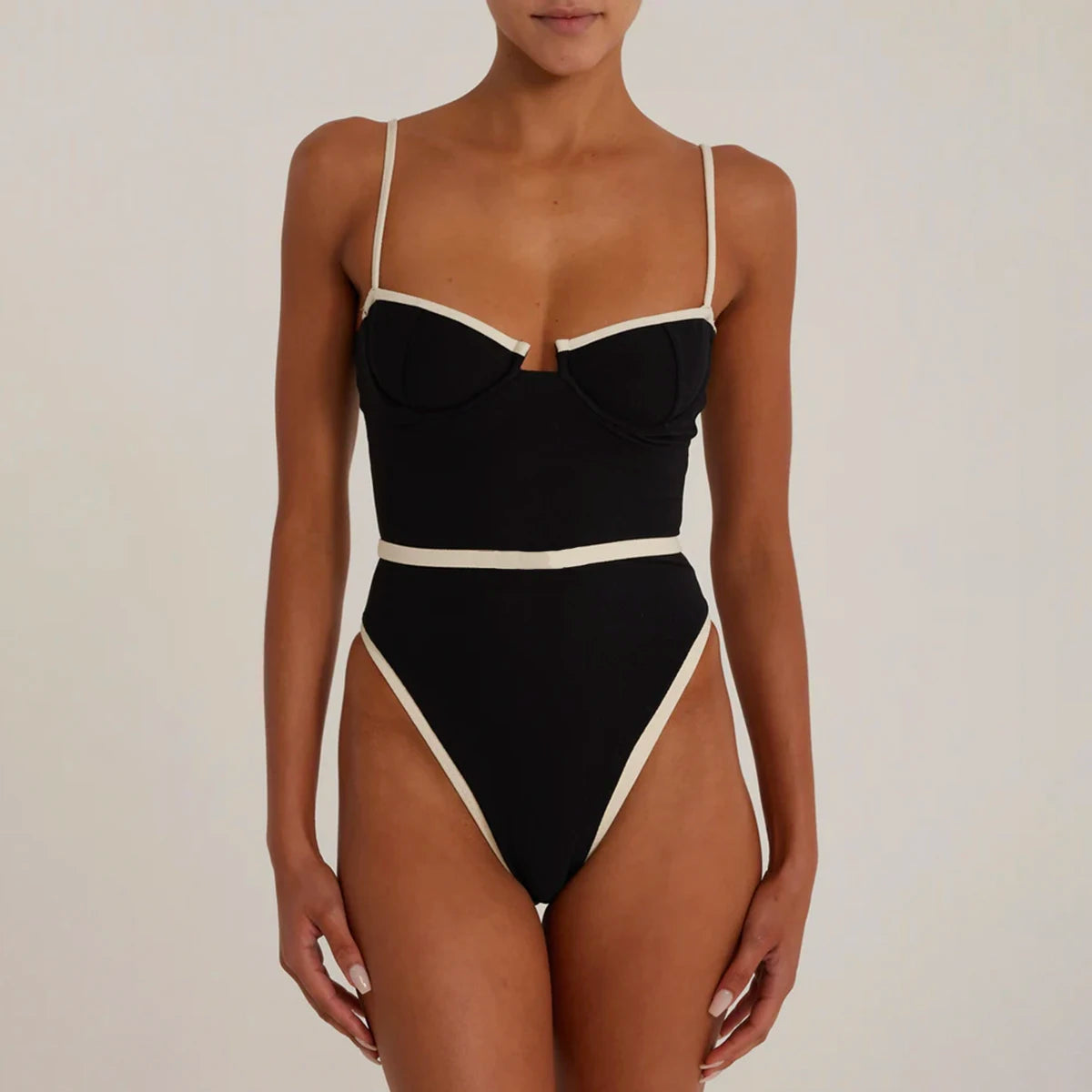 Riviera High-Waist Monokini — Swimwear