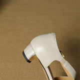 Ravello Italian Leather Cross-Strap Heel