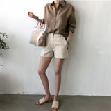 The Soft Linen Open Collar Shirt