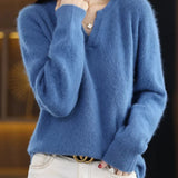 Brushed Mink Wool Pullover