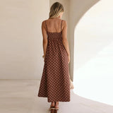 Colette Polka Dot Sweeping Midi Dress
