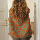 Dahlia Floral Fleece Vest