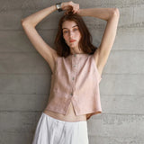 The Reversible Linen Crop Top