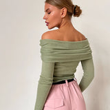 Orvieto Off-Shoulder Knit Top