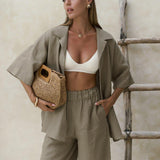Hannah Cotton Two-Piece Set
