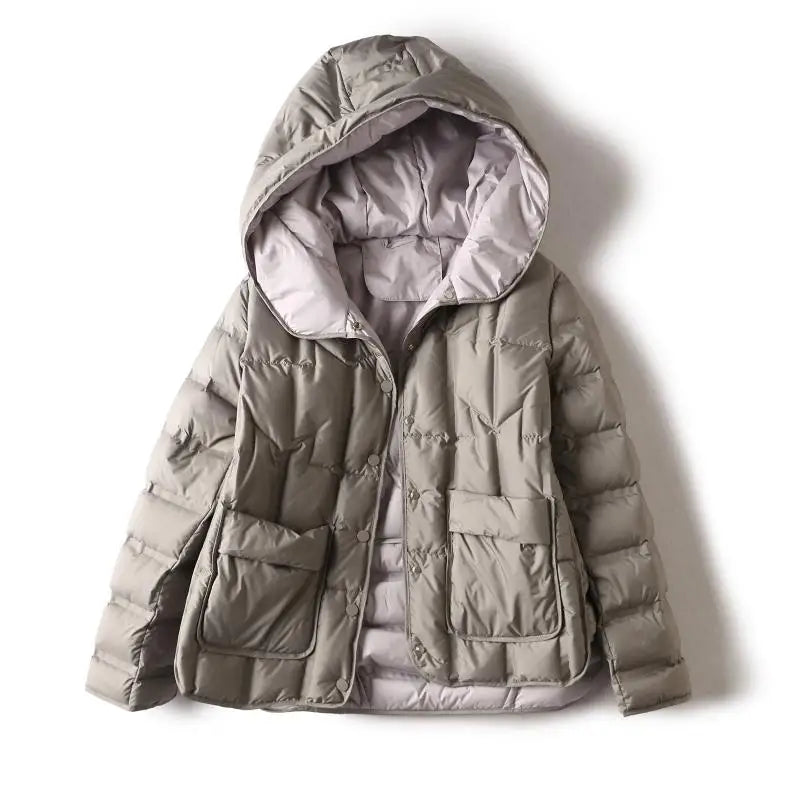 Lila Hooded Down Jacket