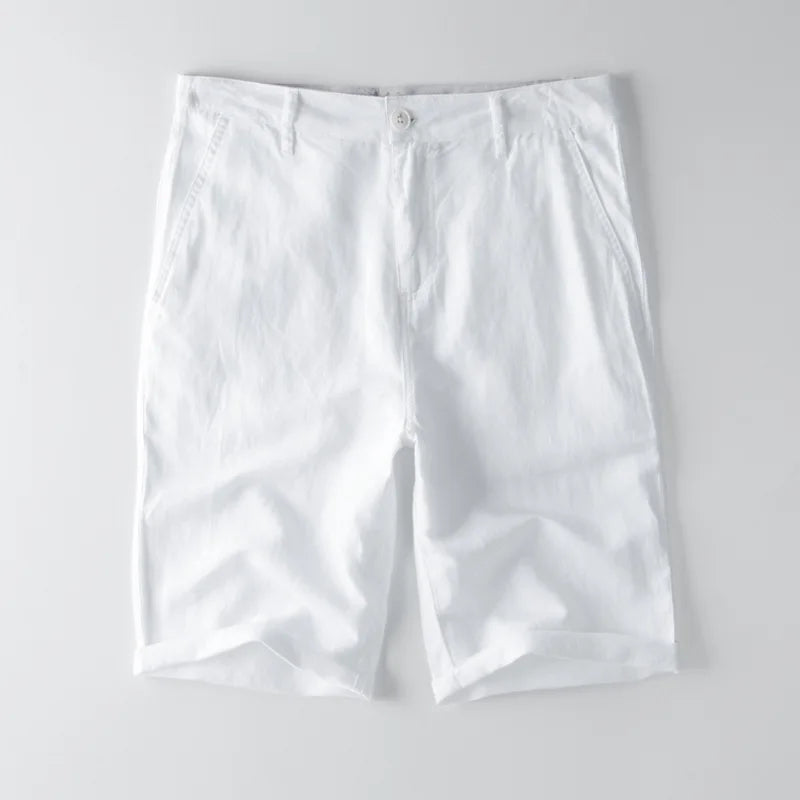 Summer Cotton Linen Beach Shorts