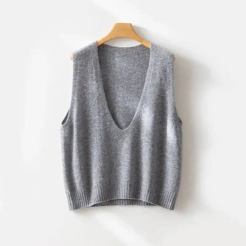 Rowan Deep-V Wool Vest