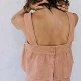 The Pleated Culotte Linen Pant
