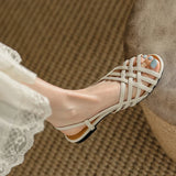 Woven Leather Sandal