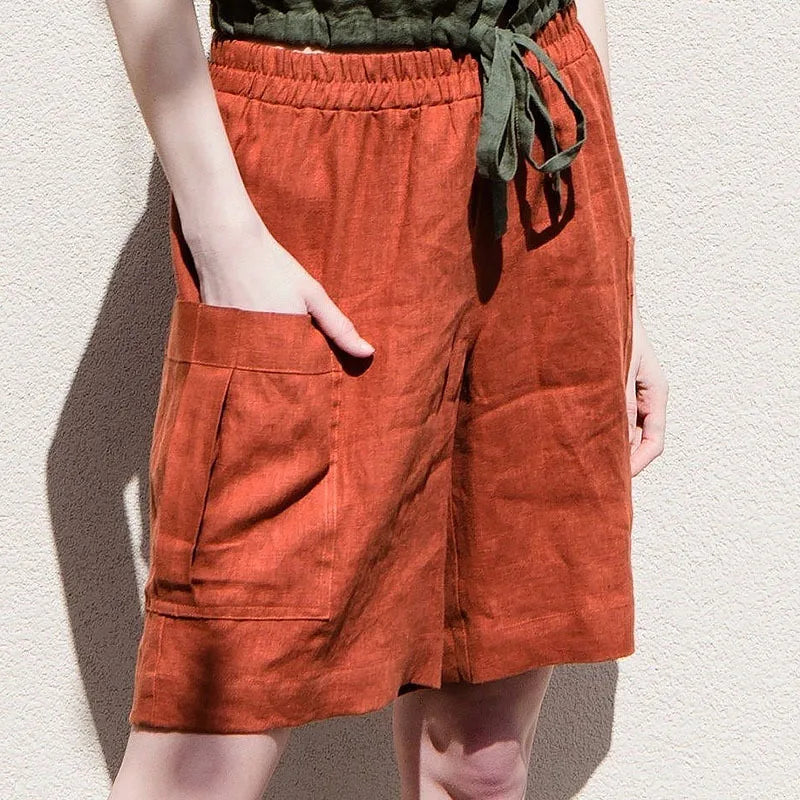The Linen Cargo Short