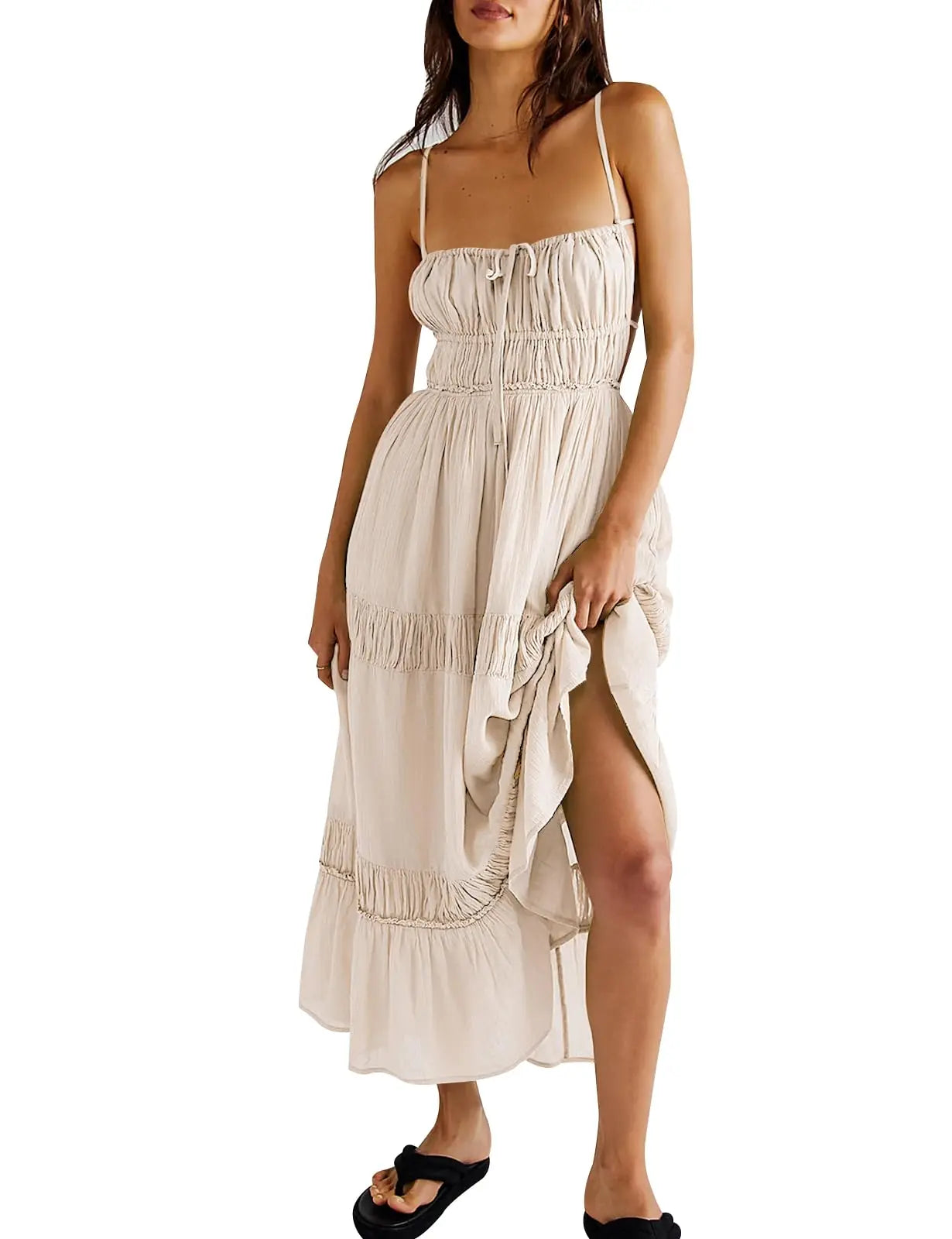 The Ruched Cutout Maxi Dress