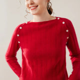 Maribel Buttoned Cashmere Sweater