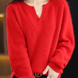 Brushed Mink Wool Pullover