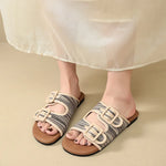 Tulum Woven Flat Sandals — Sandals