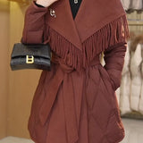 Juliette Fringe Down Coat