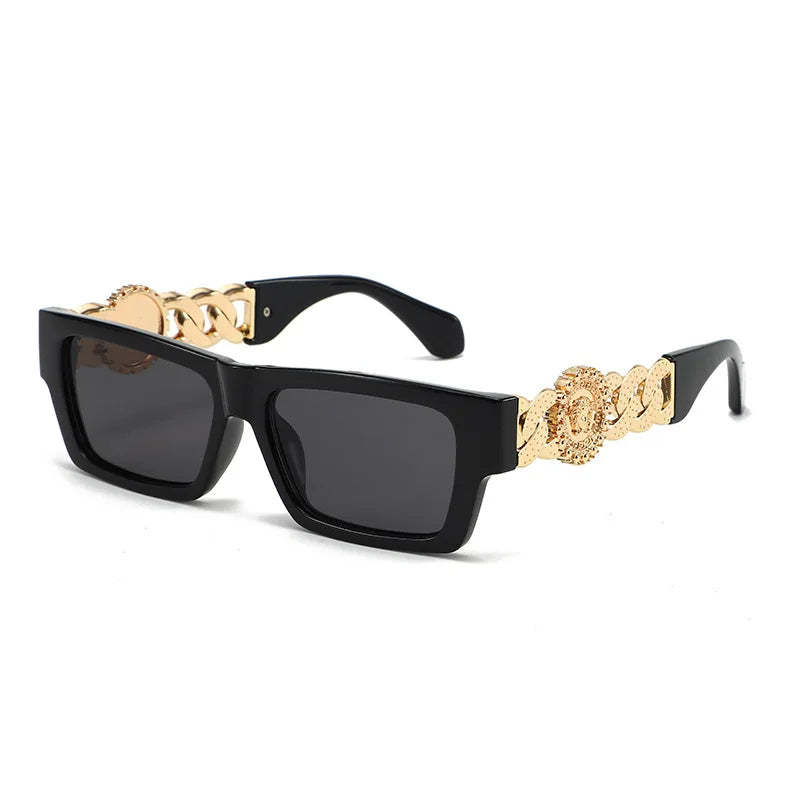 Monaco Square Oversized Sunglasses in Camel — Sunglasses