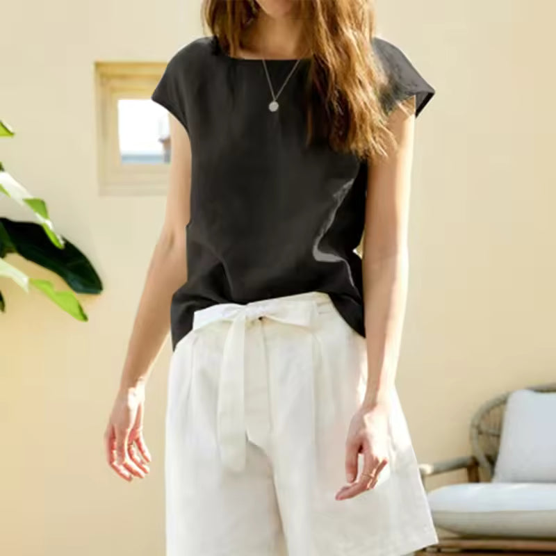 Linnea Linen Oversized Tee