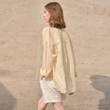 The Sheer Ramie Oversized Shirt