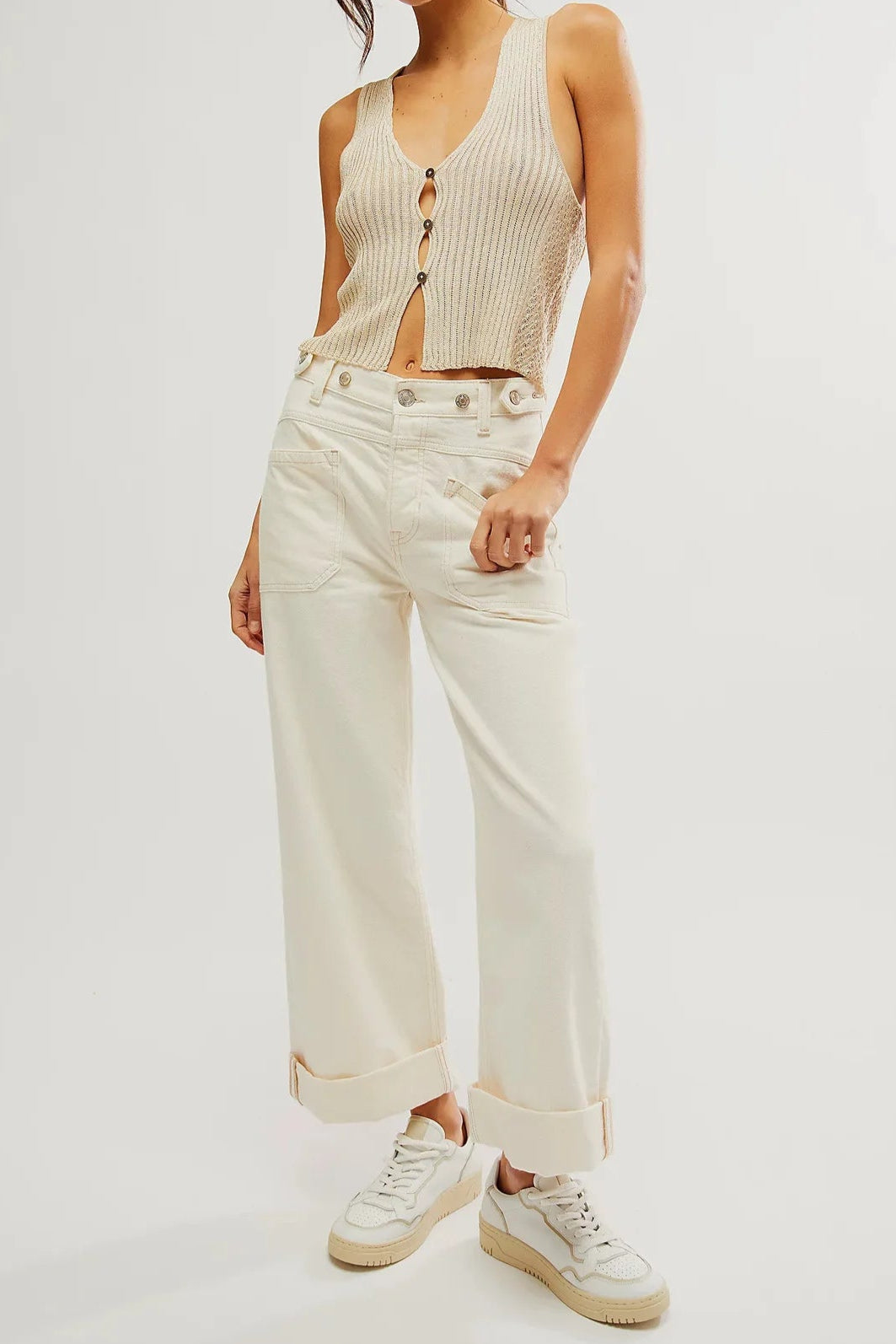 Candace High-Waist Wide-Leg Denims