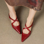 Palma Genuine Leather Mules in Camel — Flats
