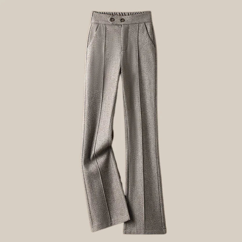 Arden Wool-Blend Flare Trousers