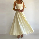 Joséphine Lace-Up Maxi Dress