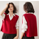Elise Ribbed Cashmere Vest
