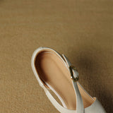 Ravello Italian Leather Cross-Strap Heel