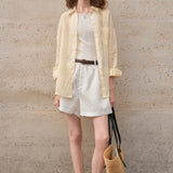 The Sheer Ramie Oversized Shirt