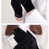 Midnight Paris Charm Suedes Gloves